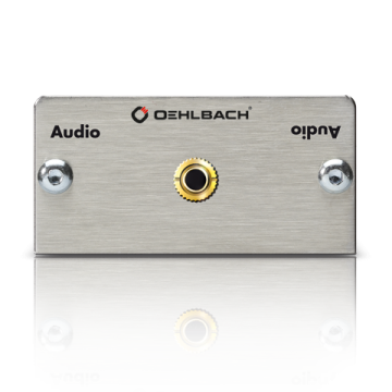 Audio multimedia tray with soldered connection, 3.5 mm